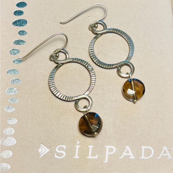 Silpada Smokey Quartz Drop Earrings - Picture 2 of 9
